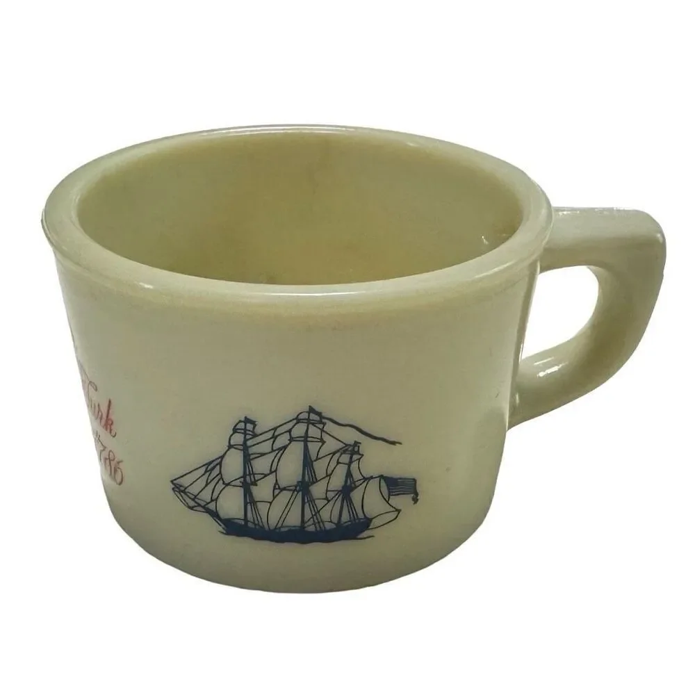 OLD SPICE Shaving Mug Cup Ship Grand Turk Salem 1786 by Shulton 1970’s